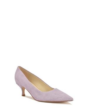 Nine West Siskp Pointed Toe Kitten Heel Pump - Pink