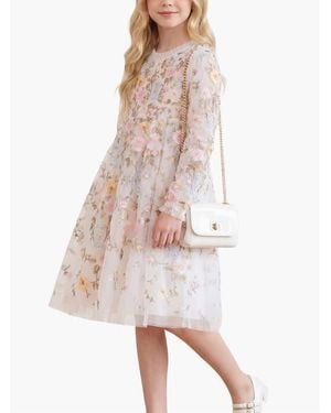 Needle & Thread Garden Long Sleeve Dresstoddler, Little Kid, Big Kid - Pink