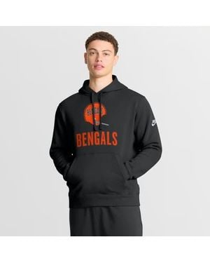 Nike Cincinnati Bengals Best Season Rewind Club Pullover Hoodie - Black