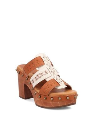 Dingo Chateau Platform Wedge Sandal - Brown
