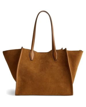 Madewell Suede Lexington Tote - Brown