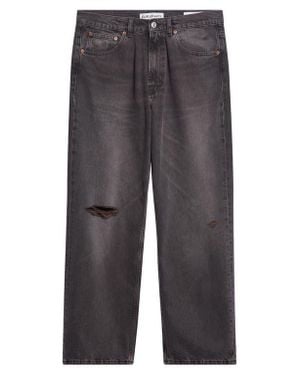Our Legacy Third Cut Ripped Wide Straight Leg Jeans - Gray