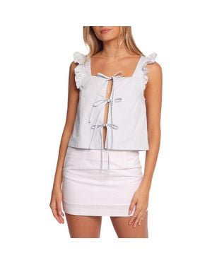 Petal & Pup Fresca Tie Front Tank - White