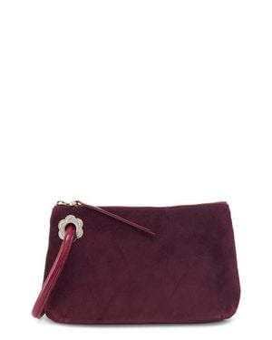 Hobo International Daisy Daze Large Leather Wristlet - Purple
