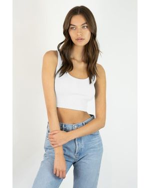 Kathryn Mccarron Bardot Cropped Tank - Blue
