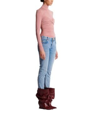 Balmain Skinny Faded Denim Jeans - Blue