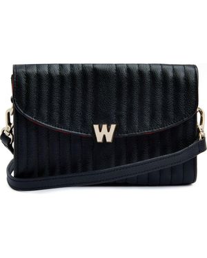 Wolf Mimi Crossbody Bag With Wristlet - Black