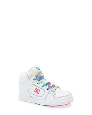 DC Shoes Kids' Manteca Hi Skate Shoe - White