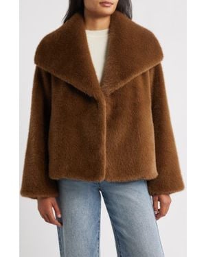 Sam Edelman Faux Fur Jacket - Brown