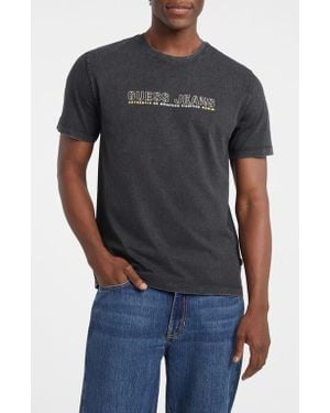 Guess Outline Logo Graphic T-Shirt - Black