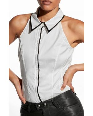 AS by DF Reese Halter Blouse - Gray