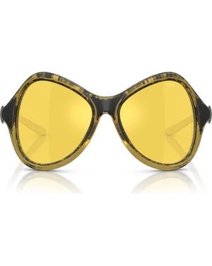 DIESEL Dl3010U 53Mm Mirrored Cat Eye Sunglasses - Brown