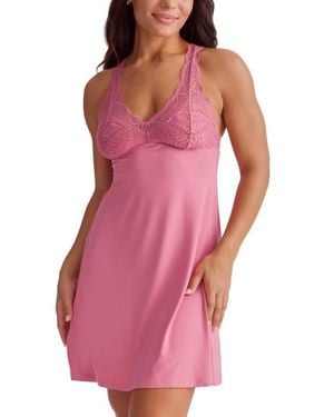 Fleur't Belle Poque Racerback Chemise - Pink