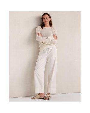 Haven Well Within Organic Cotton Twill Barrel Leg Pants - Natural