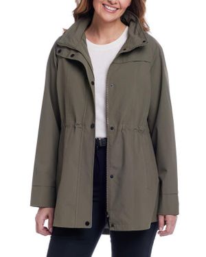 Gallery Water Resistant Packable Jacket - Gray