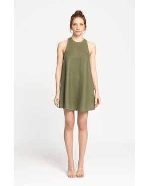 Monlicia Calia Mini Linen Dress - Green