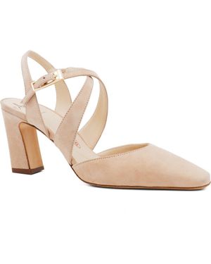 Amalfi by Rangoni Fagiolo Ankle Strap Pump - Natural
