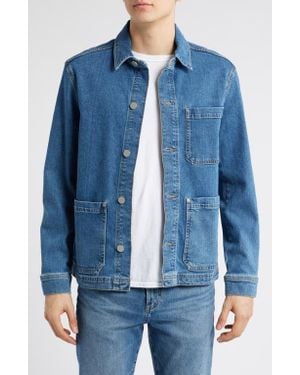DL1961 Sean Stretch Denim Shirt Jacket - Blue