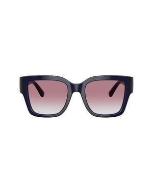 Tory Burch 52Mm Gradient Square Sunglasses - Purple