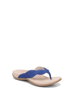 Vionic Bella Braid Flip Flop - White