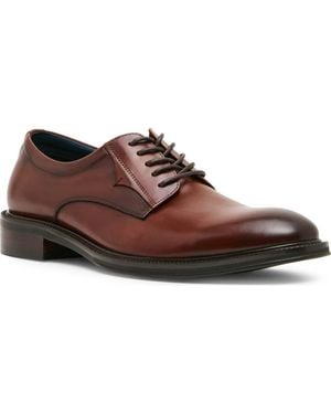 Steve Madden Buckner Leather Plain Toe Derby - Brown
