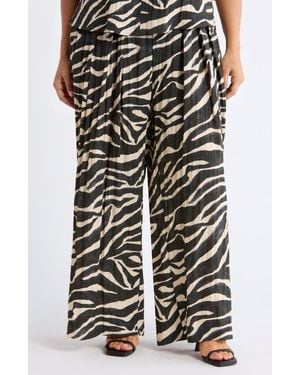 Wit & Wisdom Skyrise Pleated Palazzo Pants - Black