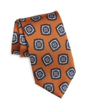 Jack Victor Charest Medallion Silk Tie - Multicolor