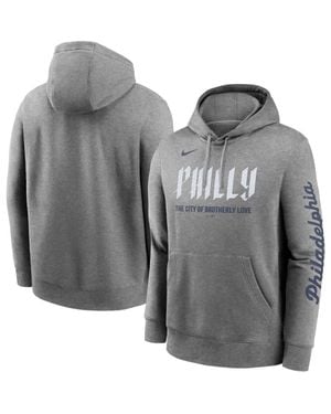 Nike Philadelphia Phillies City Connect Club Pullover Hoodie - Gray