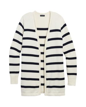 Vineyard Vines Stripe Open Front Cotton Cardigan - Multicolor