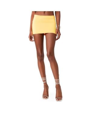 Edikted Selma Miniskirt - Yellow