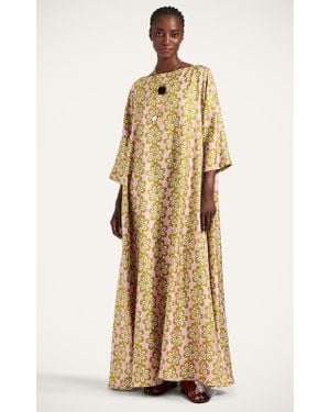 La DoubleJ Muumuu Dress Round Neck - Natural