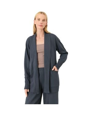 Pact Organic Cotton Airplane Wrap Cardigan - Blue