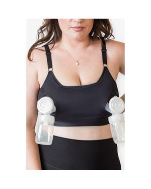 Davin & Adley Amelia Pumping And Nursing Bralette - Black
