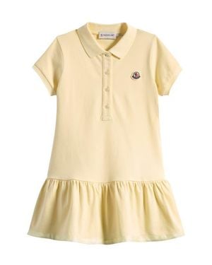 Moncler Kids' Piquè Polo Dress - Yellow