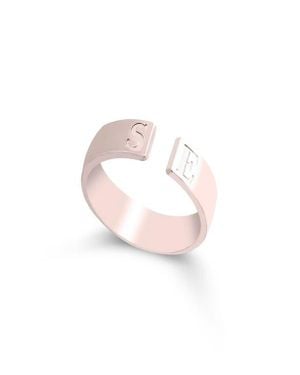 Melanie Marie Personalized Open Band Ring - Pink