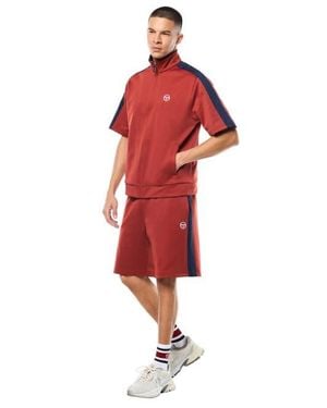 Sergio Tacchini Viscotti Short Sleeve Track Jacket - Red