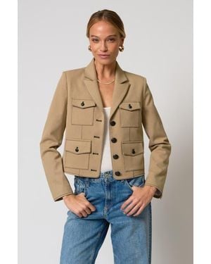 Central Park West Paulie 4 Pocket Jacket - Blue