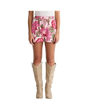 Talisman the Label Odyssey Floral Drawstring Shorts - Pink