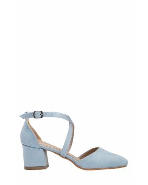 Forever & Always Shoes Dolly Low Block Heel Pumps - White