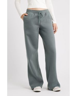 BP. Wide Leg Fleece Pants - Gray