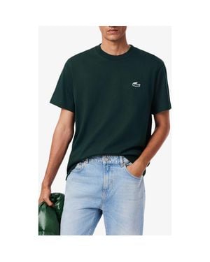 Lacoste Landscape Crocodile Heavy Pima Cotton Jersey T-Shirt - Green