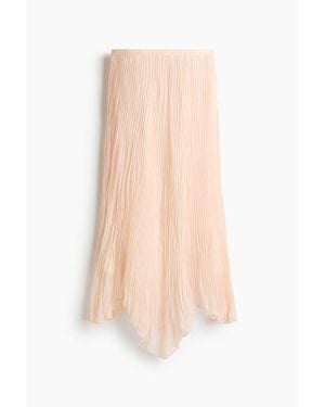 H&M Plissé Handkerchief Skirt - Pink