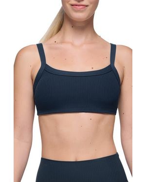Prana Luxara Rib Sports Bra - Blue