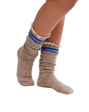 Free People Https: /Www.Freepeople.Com/Shop/Homecoming-Knee-High-Socks2 - White