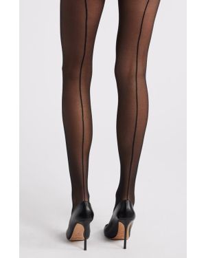 Nordstrom Sheer Back Seam Tights - Brown