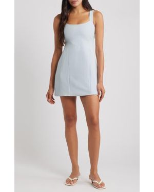 ARTLESS FOREVER Frame A-Line Minidress - Blue