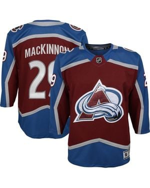 Outerstuff Youth Nathan Mackinnon Colorado Avalanche Premier Player Jersey - Blue