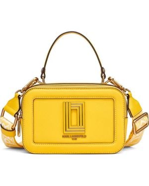Karl Lagerfeld Simone Camera Crossbody - Yellow