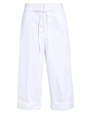 Jacquemus Le Pantalon Marin Belted Cotton Poplin Wide Leg Pants - White