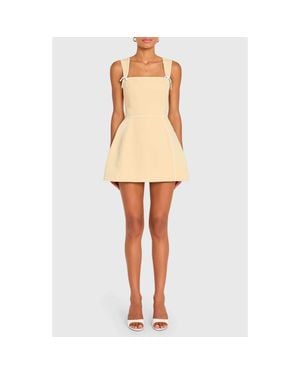 Amanda Uprichard Baylee Skirted Romper - Natural